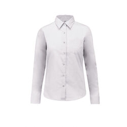 JESSICA Chemisier manches longues blanche femme