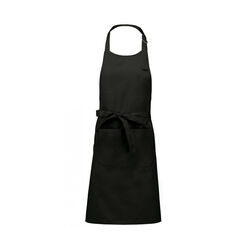 TABLIER NOIR BAVETTE K890 POLY COTON